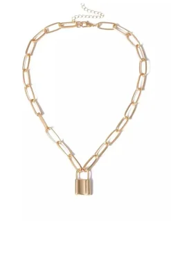 COLLAR CADENA LOVED AND LOCKED