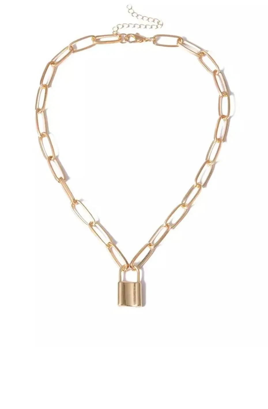 COLLAR CADENA LOVED AND LOCKED