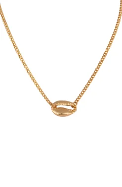 COLLAR CON CARACOLA DORADA