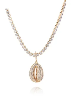 COLLAR CONCHA CRISTALES