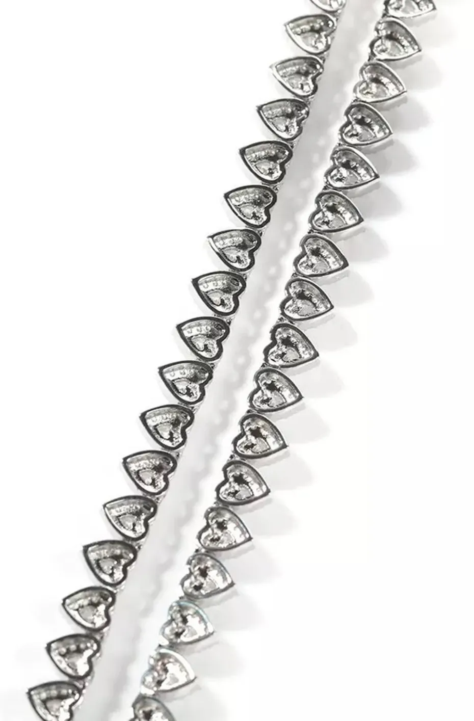COLLAR CORAZONES DE PLATA