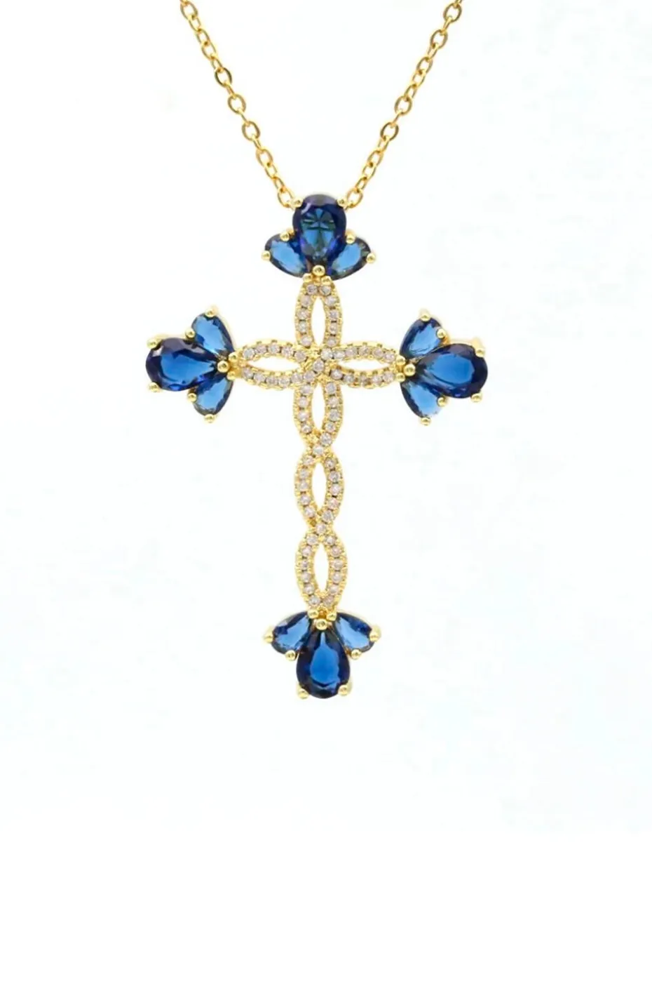 COLLAR CRUZ ZAFIRO