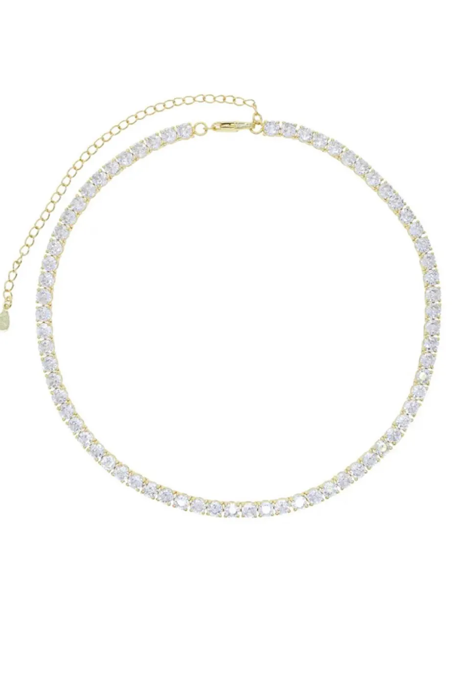 COLLAR DE CIRCONITAS DORADO