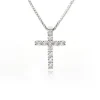 COLLAR DE CRUZ PLATA CON CIRCONITAS
