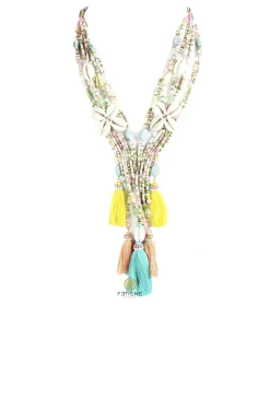 COLLAR DOBLE FLOR CONCHAS