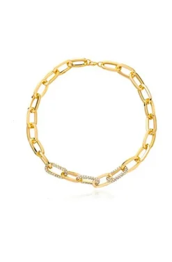 COLLAR ESLABONES CON CRISTALES