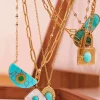 COLLAR EYE Y TURQUESA