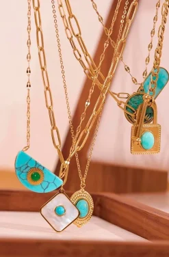 COLLAR EYE Y TURQUESA