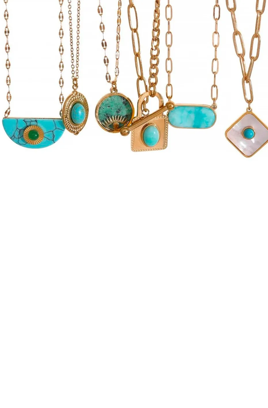COLLAR EYE Y TURQUESA