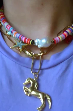 COLLAR HORSE GOLD