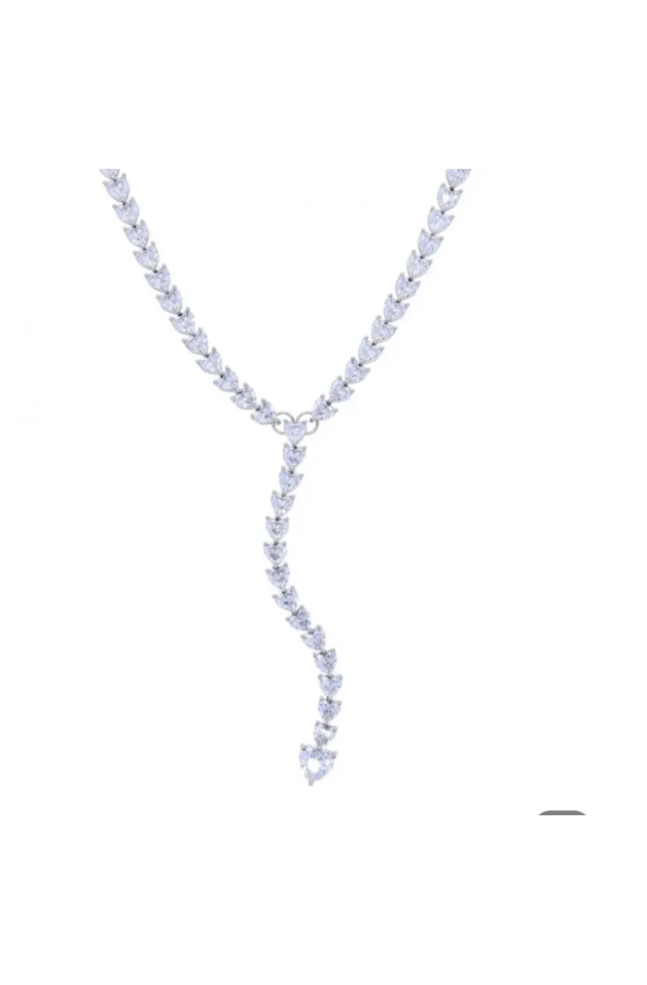 COLLAR JOYA LAGRIMAS DE PLATA