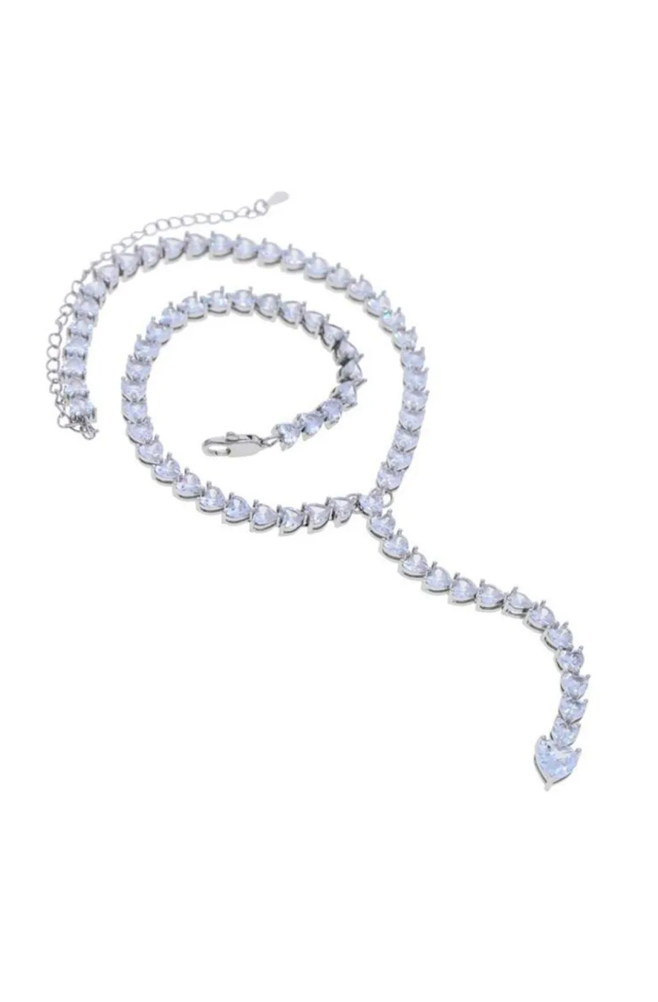 COLLAR JOYA LAGRIMAS DE PLATA