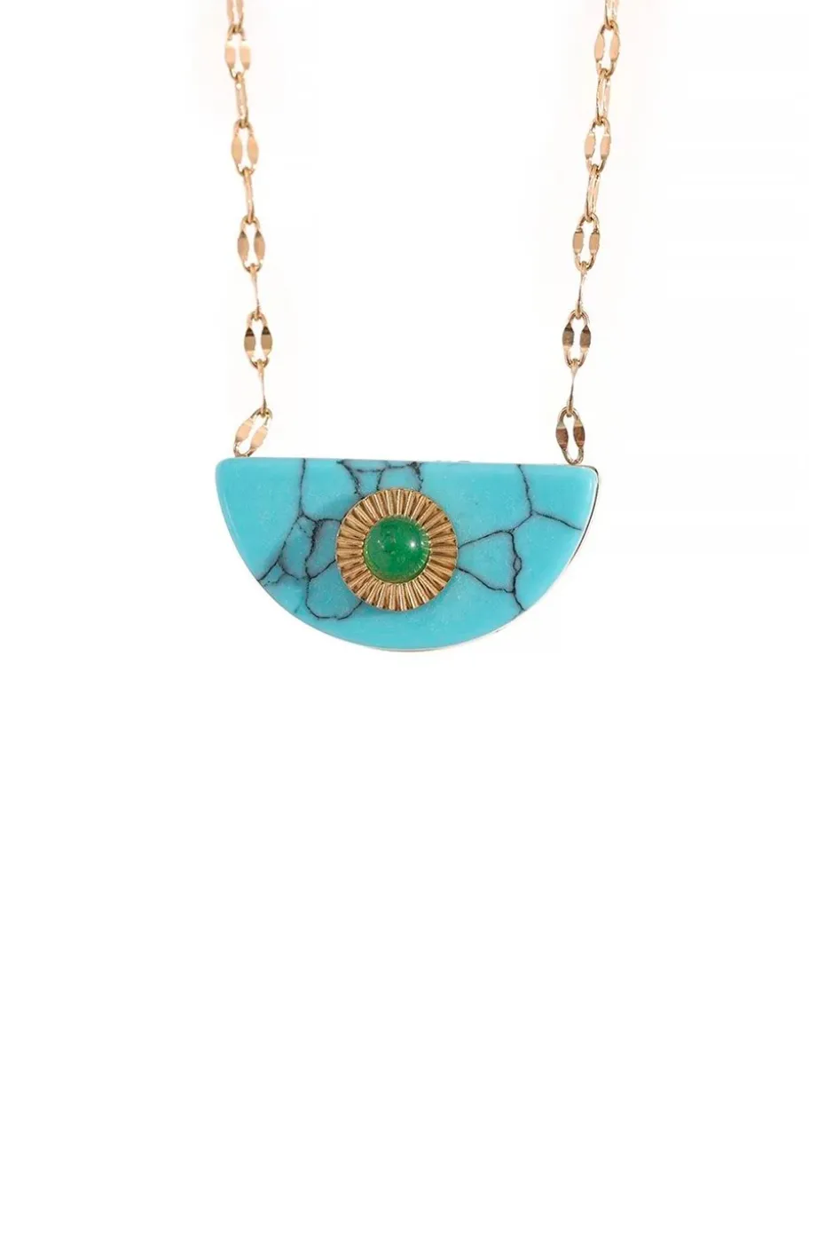 COLLAR MEDIA LUNA TURQUESA