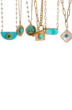 COLLAR MEDIA LUNA TURQUESA