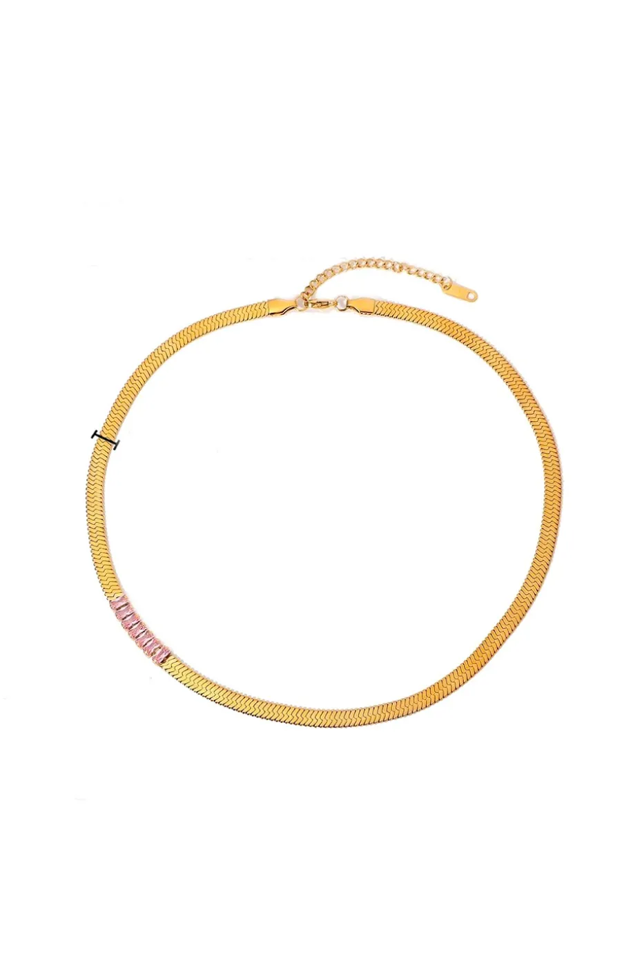 COLLAR TIPO SERPIENTE PINK