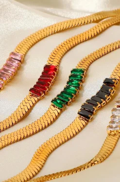 COLLAR TIPO SERPIENTE PINK
