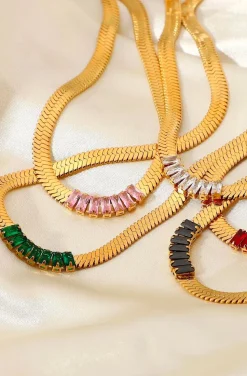 COLLAR TIPO SERPIENTE PINK