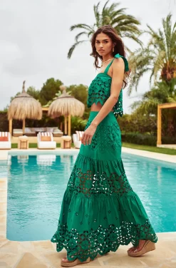 CONJUNTO DE TOP Y FALDA COSTA ESMERALDA SET BY FETICHE SUANCES