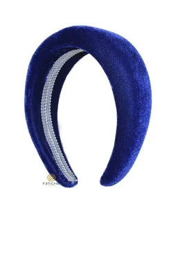 DIADEMA ACOLCHADA TERCIOPELO AZUL