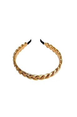 DIADEMA CADENA DORADA