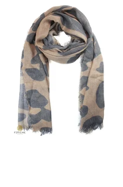 FOULARD ANIMAL PRINT CAMEL