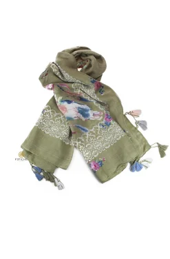 FOULARD INDIGO VERDE
