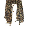 FOULARD LEOPARDO MARRÓN