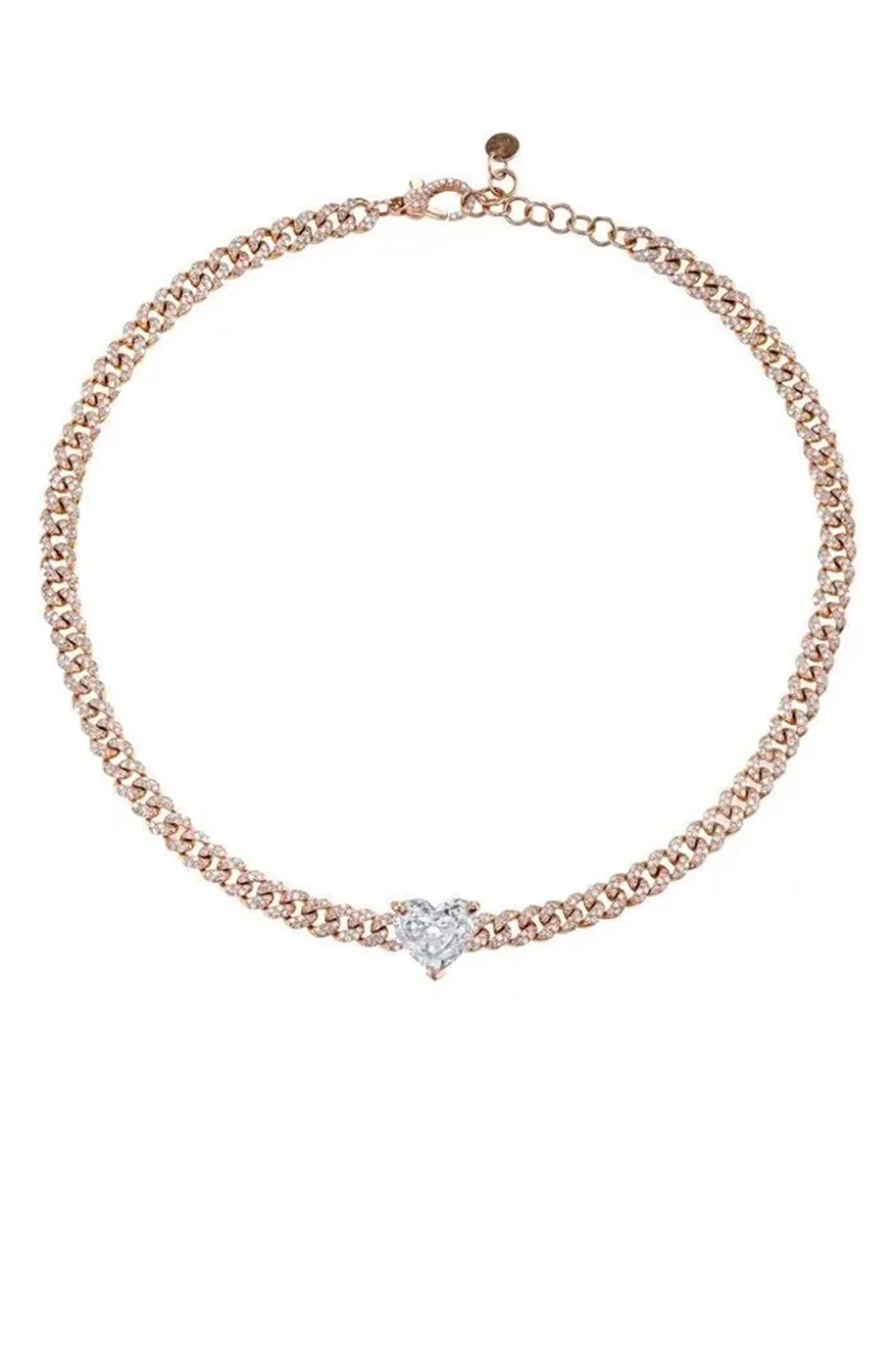 GOLD PINK HEART