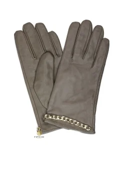 GUANTES CADENA BEIGE