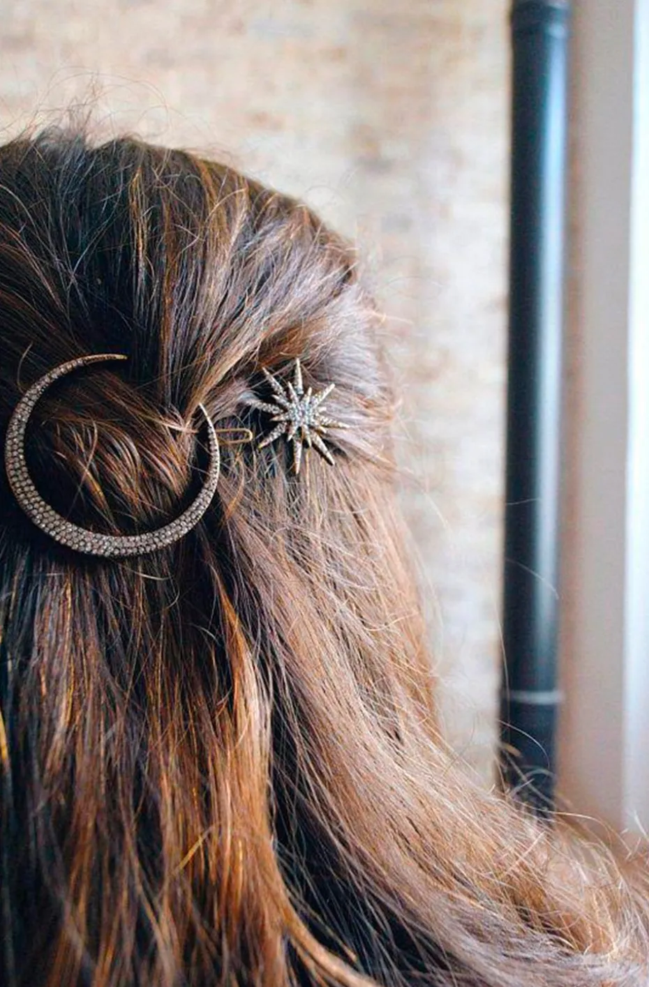 HORQUILLA MEDIA LUNA BOHO CELESTIAL