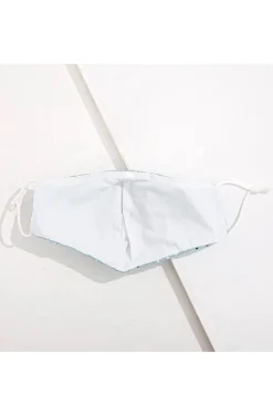 MASCARILLA AZUL DETALLES PLATA