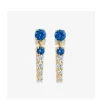 MINI PENDIENTES LAGRIMA DETALLE AZUL