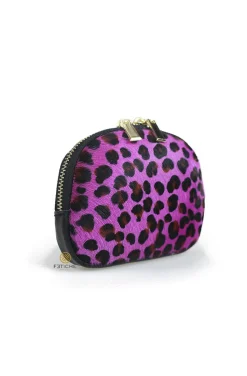 MONEDERO PIEL LEOPARDO MINI FUCSIA