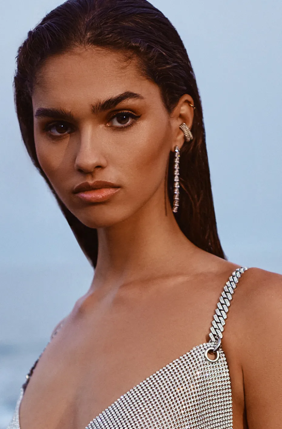 PENDIENTE EAR CUFF DE CRISTALES