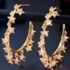 PENDIENTES ARO CON ESTRELLAS