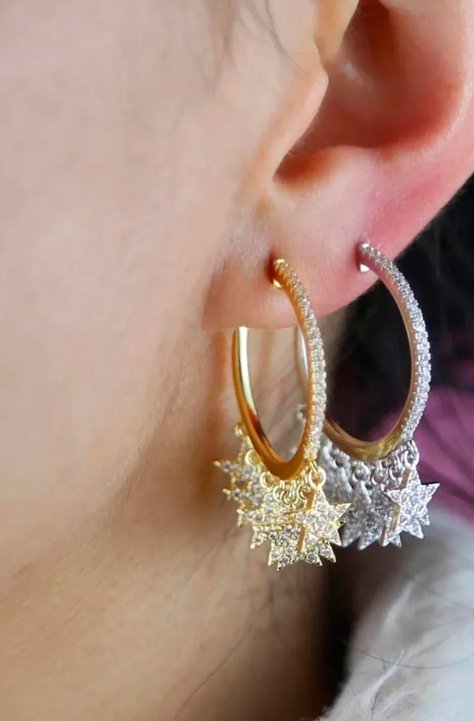 PENDIENTES BOHEMIAN STELLAR PLATA