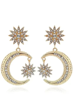 PENDIENTES BOHEMIOS DOS LUNAS DOS ESTRELLAS