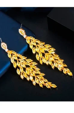 PENDIENTES CITRINOS