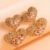 PENDIENTES CORAZONES ROSA NUDE