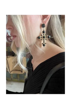PENDIENTES CRUZ NEGRA CAPRI