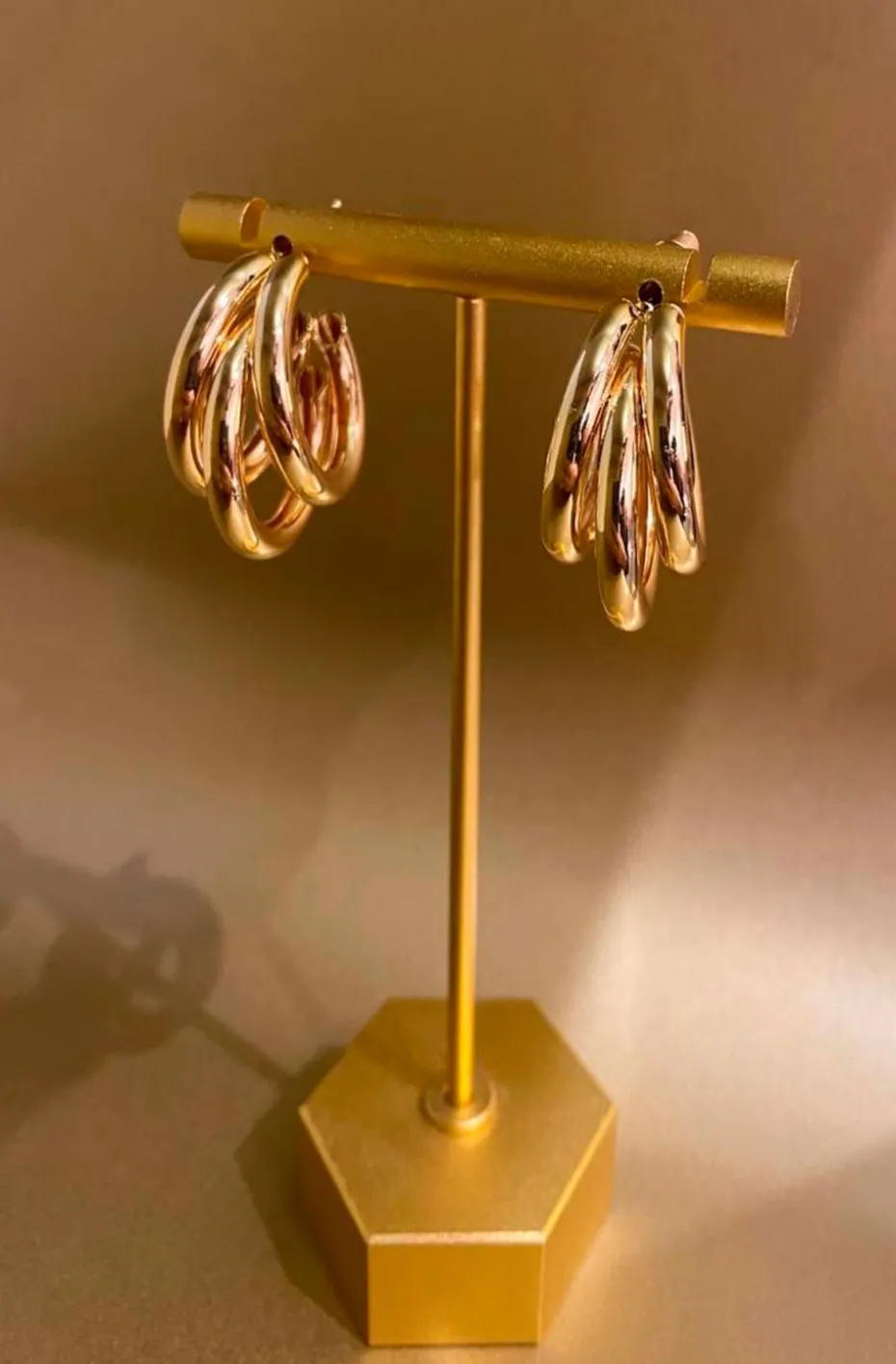 PENDIENTES DE ARO TRIPLE