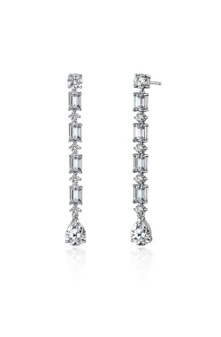 PENDIENTES DE PLATA EN LAGRIMA