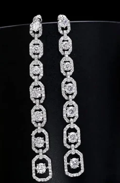 PENDIENTES DIAMOND DE ESTILO VINTAGE