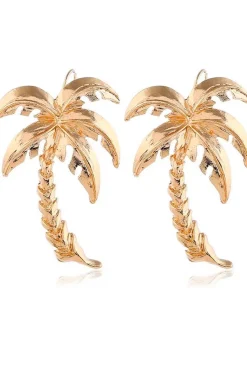 PENDIENTES DORADOS PALMERA
