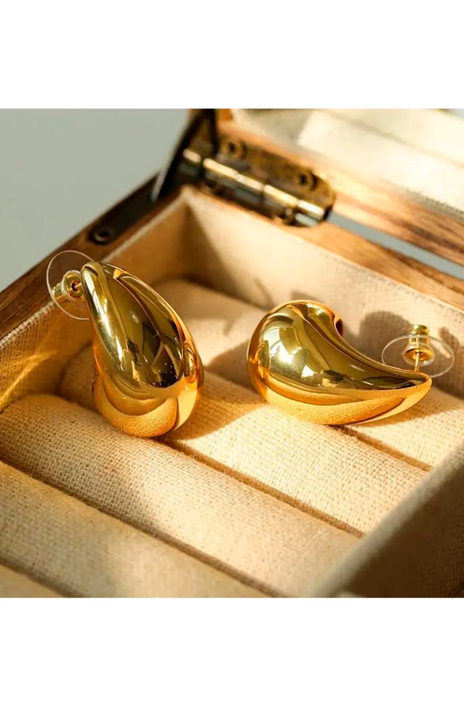 PENDIENTES DROP ORO