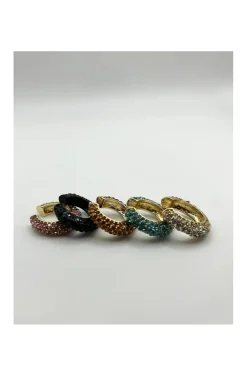 PENDIENTES EAR CUFFS CIRCONITAS DORADO