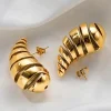 PENDIENTES ESPIRAL DORADO