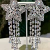 PENDIENTES ESTRELLA CRISTALES PLATA