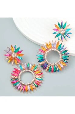 PENDIENTES FLOR RAIBOW