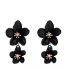 PENDIENTES FLORES BLACK
